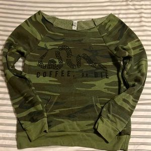 “Coffee or Die” Black Rifle Coffee Company Sweatshirt Medium